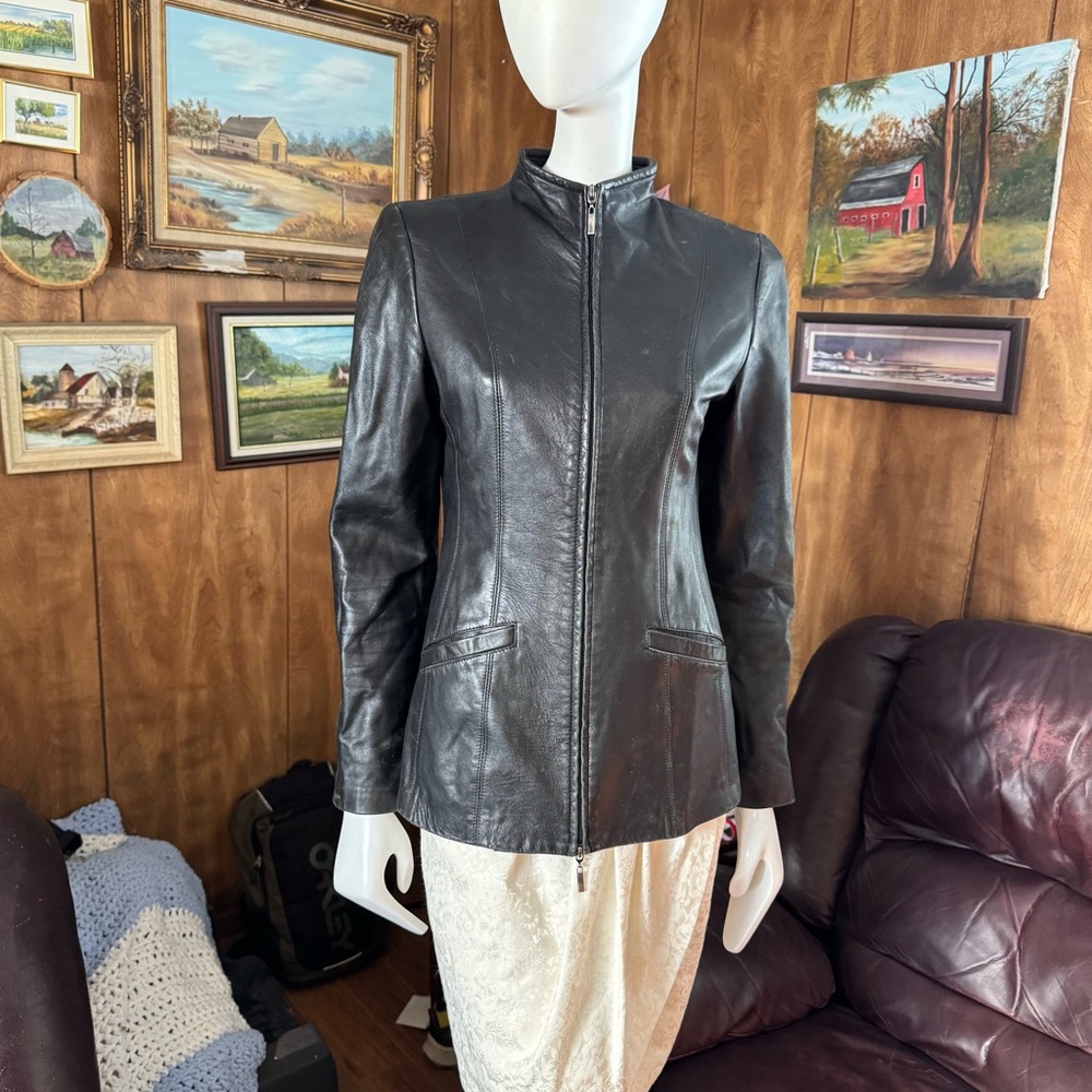 Danier Black Leather Jacket